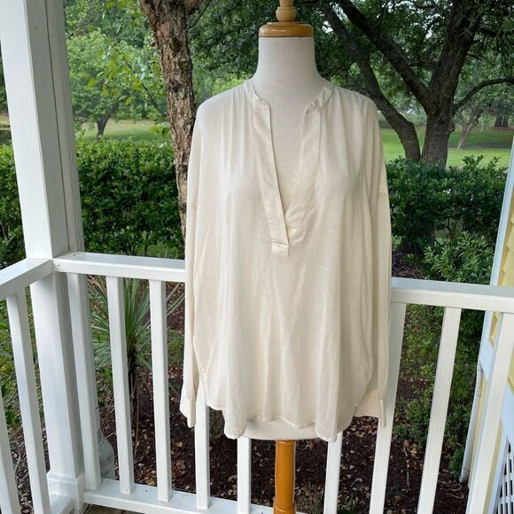 James Perse Cotton Gauze Pullover - Picture 1 of 5